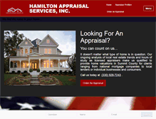 Tablet Screenshot of hamiltonappraisalservice.com